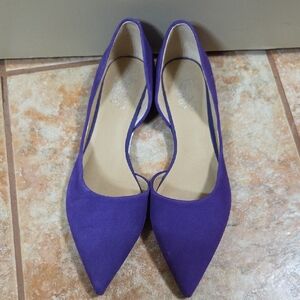 Franco Sarto Violet Pointed-Toe Suede Flats